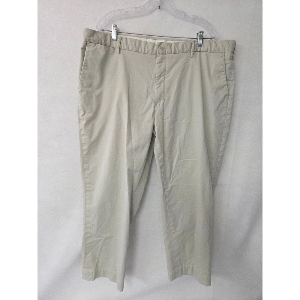Polo Ralph Lauren Mens Stretch Classic Fit Chino Pants Khaki Beige 42x30 (26
